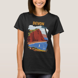 Camiseta Retro de Viaje por la Costa de Devon Ingl