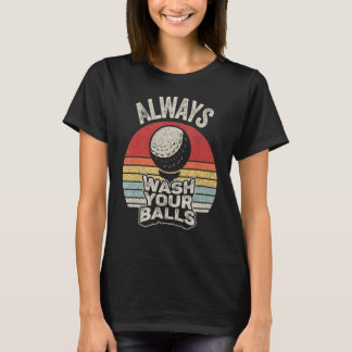 Camiseta Retro De Vintage De Golf Lávese Siempre Sus Bolas