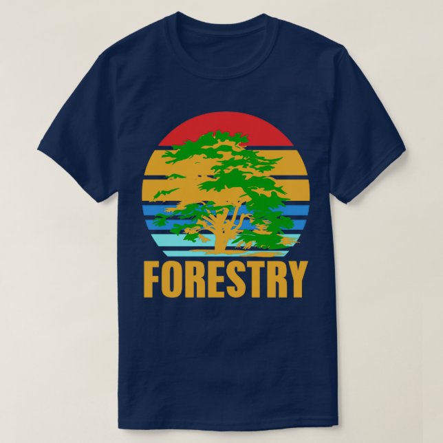 Camiseta Retro de vintage forestal (Diseño del anverso)