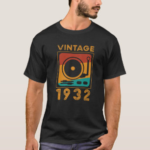 Camiseta Retro De Vintage T S 1932 90º Grabador De Cumpleañ