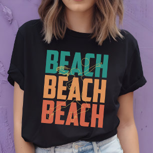 Camiseta Retro de Voleibol de Playa para Mujeres y