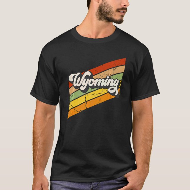 Camiseta Retro de Wyoming de los años 80 (Anverso)