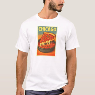 Camiseta Retro Deep Dish Pizza de Chicago
