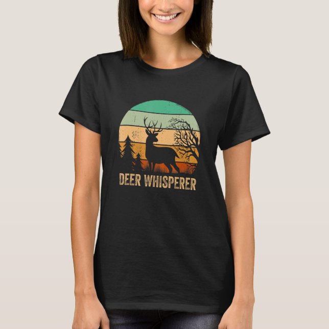 Camiseta Retro Deer Whisperer Tee Deer Huntin (Anverso)