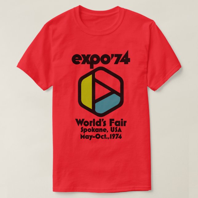 Camiseta Retro Defunct Expo 74 Worlds Fair Spokane Washingt (Diseño del anverso)