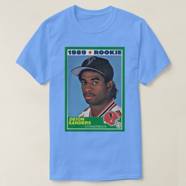 Camiseta Retro Deion Rookie d (Diseño del anverso)