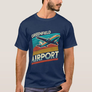 Camiseta Retro del Aeropuerto de Greenfield - Esti