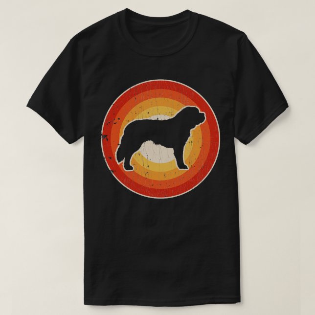 Camiseta Retro del atardecer de San Bernardo para los hombr (Diseño del anverso)