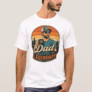 Camiseta Retro del Día del Padre   Papá Genial Vin