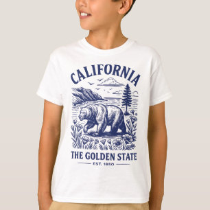 Camiseta Retro del Estado de California Est 1850 C