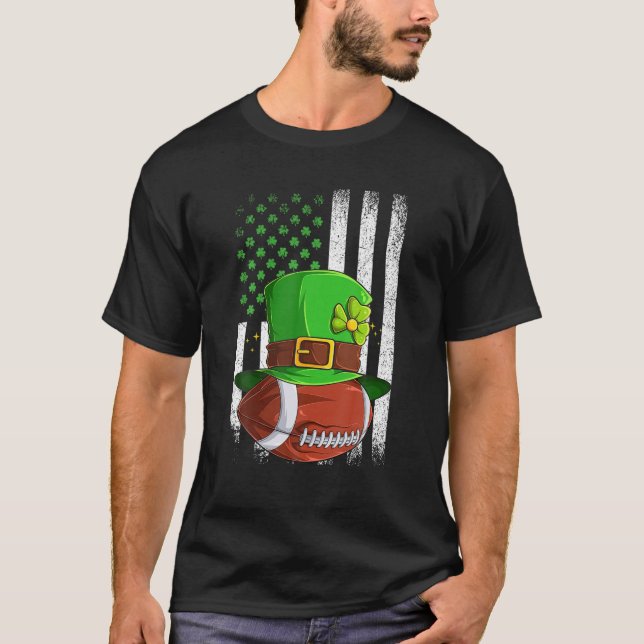 Camiseta Retro del fútbol Bandera de Estados Unidos Shamroc (Anverso)