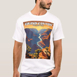 Camiseta Retro del ilustracion del Parque Nacional del Gran