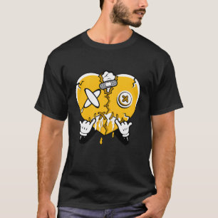 Camiseta Retro Del Sol 13S Perforación Del Corazón 13 Del S