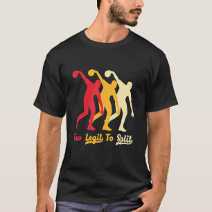 Camiseta Retro Demasiado Legítimo Para Dividir La Cita Para