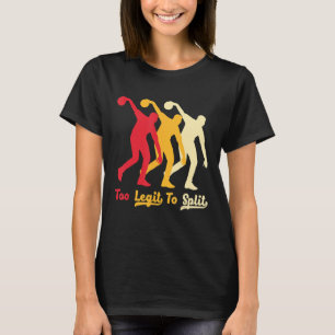Camiseta Retro Demasiado Legítimo Para Dividir La Cita Para