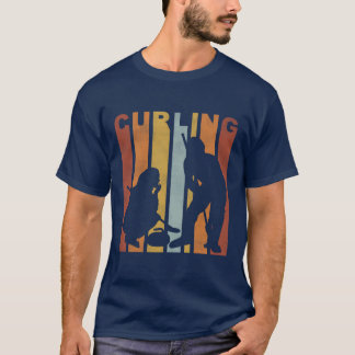 Camiseta retro deportivo curvada