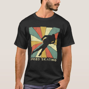 Camiseta Retro deportivo de patinaje de velocidad de vintag