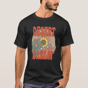 Camiseta Retro Desierto Darlin Piel de vaca de girasol Vint