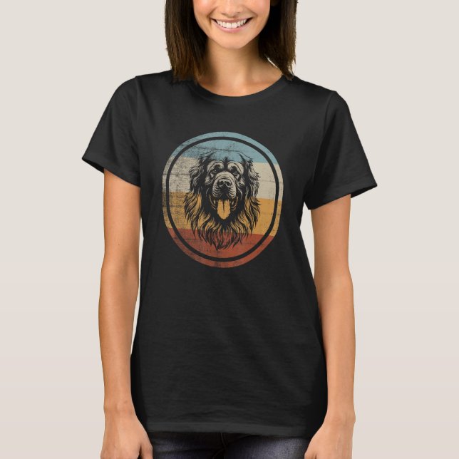 Camiseta Retro Design Leonberger Dog (Anverso)