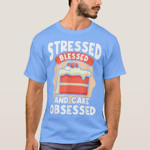 Camiseta Retro Destacó Blessed Blessed And Cake Obssed Love