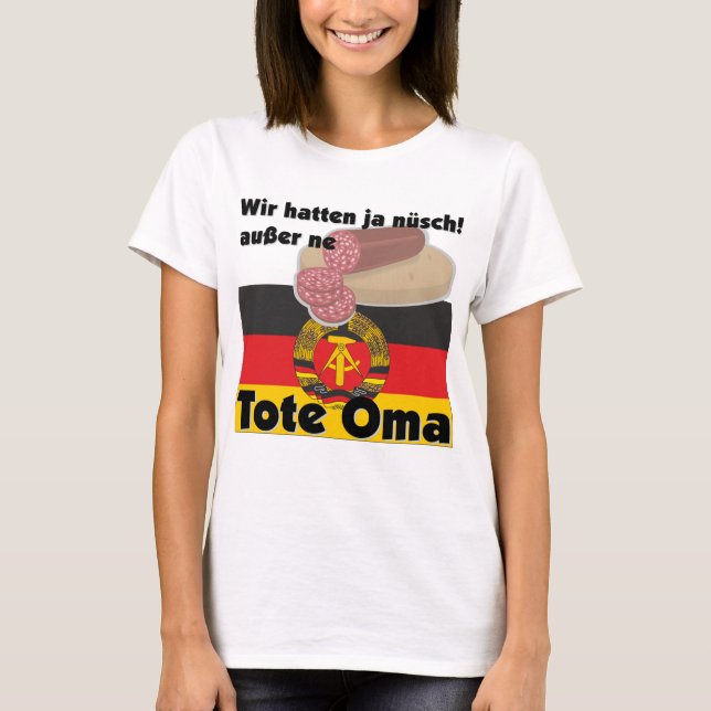 Camiseta Retro Deutschland DDR Tote Oma Ostalgie (Anverso)