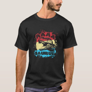 Camiseta Retro Día de la Madre Cumpleaños Mamasaurus Dinosa