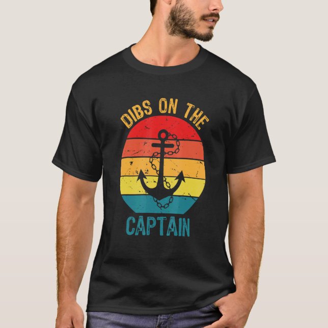 Camiseta Retro Dibs on the Captain Pirate (Anverso)