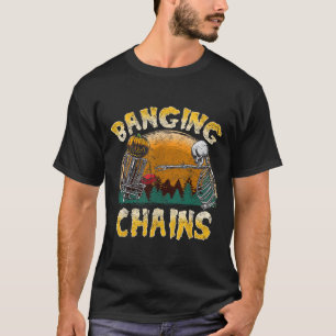 Camiseta Retro Disc Golf golpeando cadenas espeluznante Hal