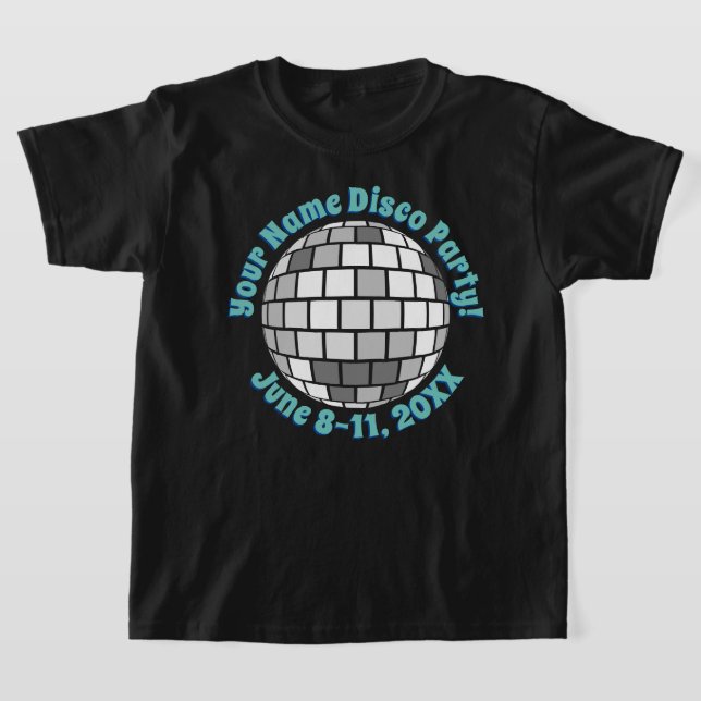 Camiseta Retro Disco Ball PERSONALIZADA (Distribución)