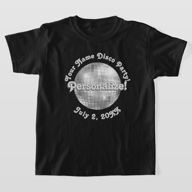 Camiseta Retro Disco Ball PERSONALIZADA (Distribución)