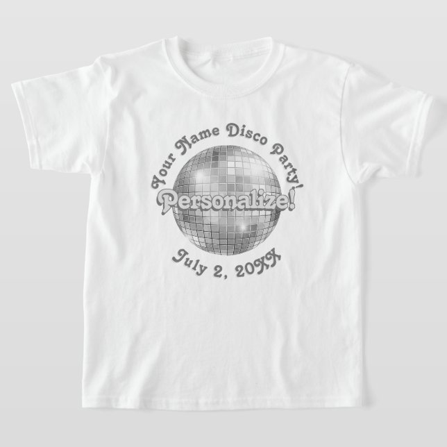 Camiseta Retro Disco Ball PERSONALIZADA (Distribución)