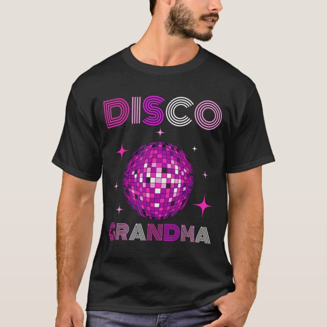 Camiseta Retro Disco Grandma 70s 80s Dance Party Mirror Bal (Anverso)