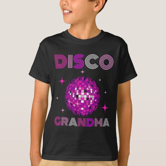 Camiseta Retro Disco Grandma 70s 80s Dance Party Mirror Bal (Anverso)