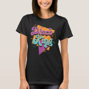 Camiseta Retro Disco King Colorful Matching Fiesta de los a