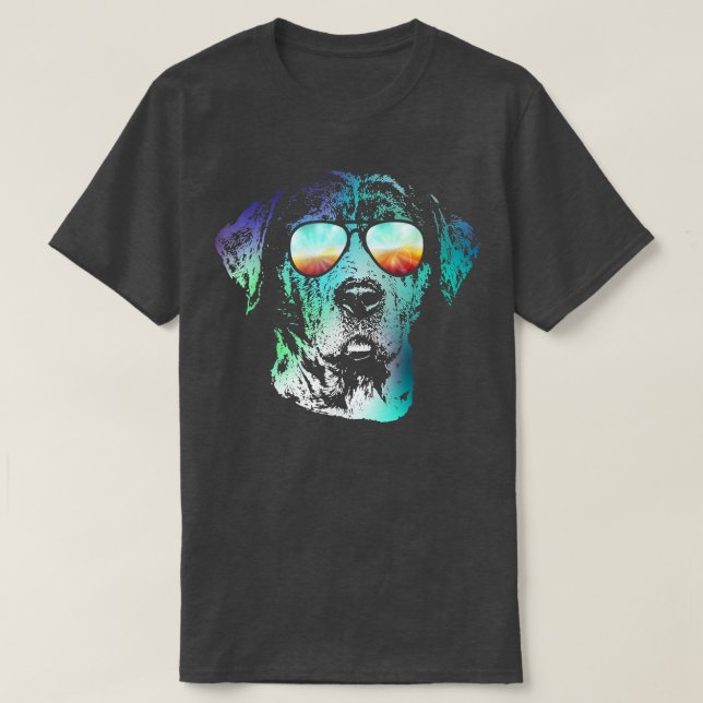 Camiseta Retro Disco Perro Catahoula Leopardo Perro  (Diseño del anverso)