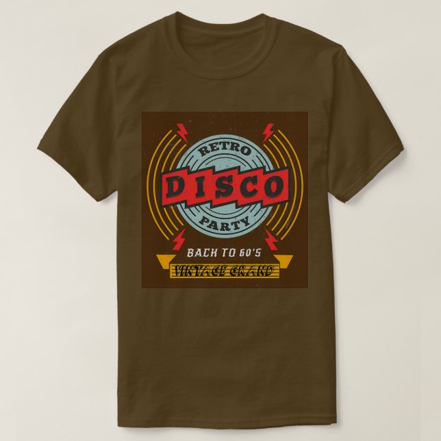 Camiseta Retro disco Triblend (Diseño del anverso)