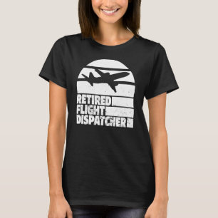 Camiseta Retro Dispatcher Retirada Policía Vintage Flight D
