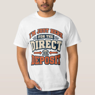 Camiseta Retro Divertida de Depósito Directo