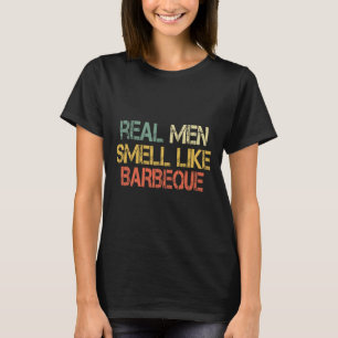Camiseta Retro Divertido Bbq A La Parrilla Hombres Reales H