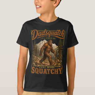 Camiseta Retro divertido dadsquatch sasquatch papá día del