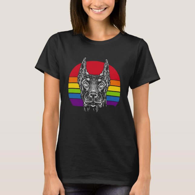 Camiseta Retro Doberman  2 (Anverso)