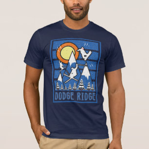Camiseta Retro Dodge Ridge Ski Sunset Hoodie