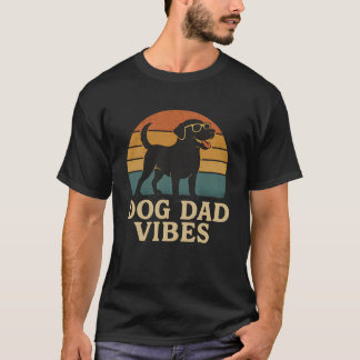 Camiseta Retro Dog Dad | Labrador Atardecer Vintag