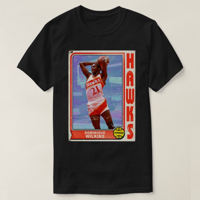 Camiseta Retro Dominique Wilkins Trading d (Diseño del anverso)