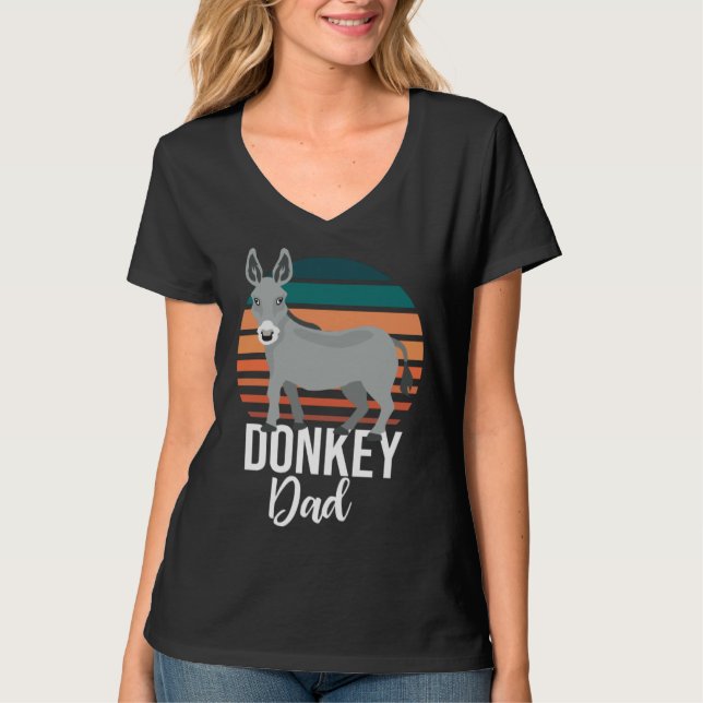 Camiseta Retro Donkey Dad Donkey  Animal Farm (Anverso)