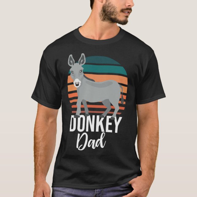 Camiseta Retro Donkey Dad Donkey  Animal Farm (Anverso)
