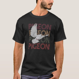 Camiseta Retro Dove Animal Pigeon Bird Pigeon
