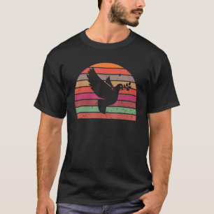 Camiseta Retro Dove Vintage Dove Silhouette Bird 60s 70s