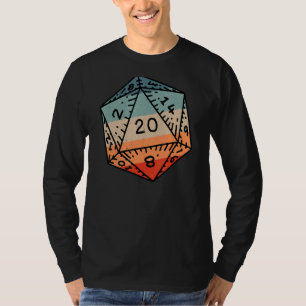 Camiseta Retro Dragon Dungeon Dice D20 Dice Art Rpg Gamer