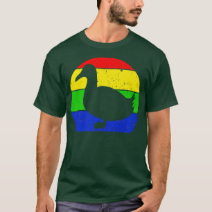 Camiseta Retro Duck Vintage Duck Silhouette Farmer Animal L